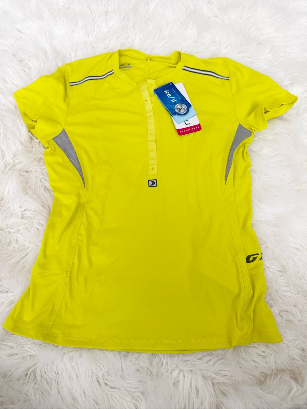 Grandeur Neon Yellow Short Sleeve Cycling Jersey